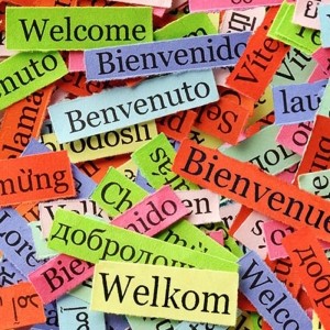 Bedruckter Teppich B1 Expodecor Welcome